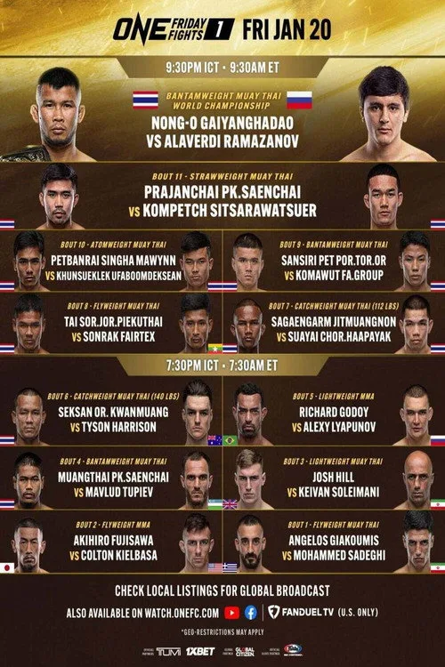 Poster for ONE Friday Fights 1: Nong-O vs. Ramazanov
