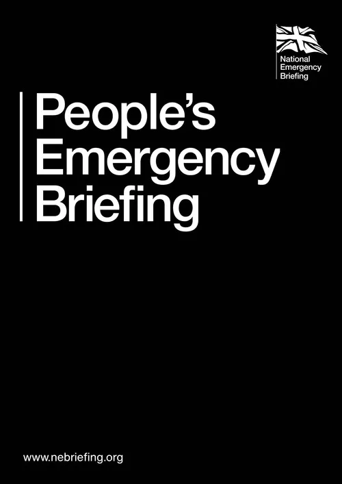 Poster for People's Emergency Briefing