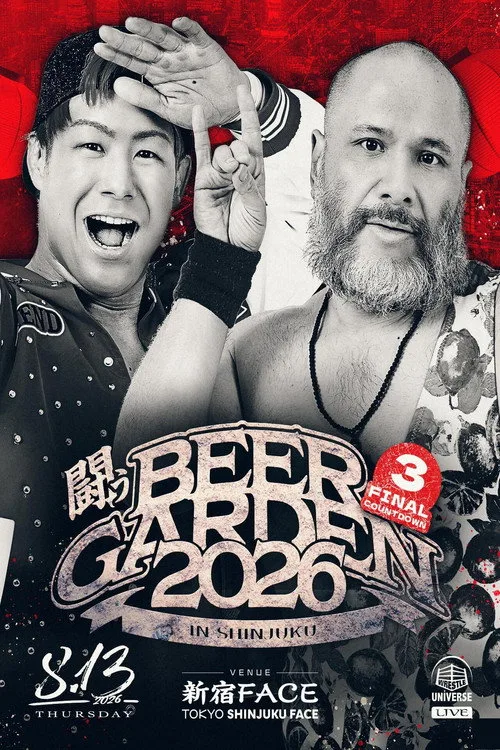 Poster for DDT Fighting Beer Garden 2026 in Shinjuku [FINAL COUNTDOWN 3]