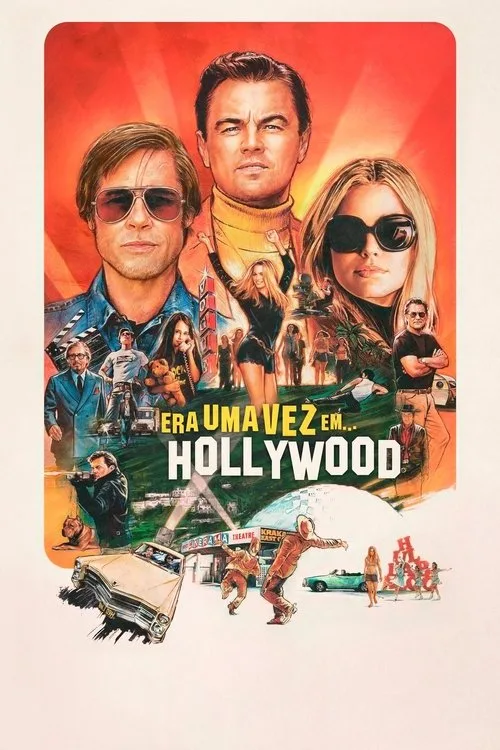 Cartel de Érase una vez en… Hollywood