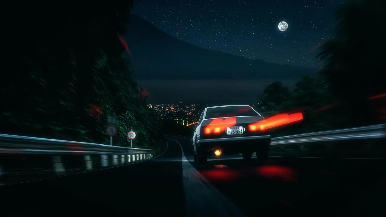 Scene from Initial D